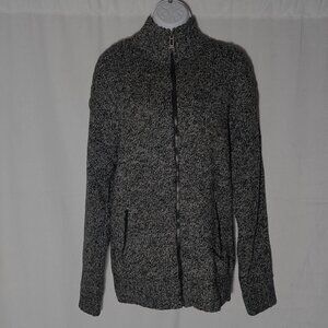 ANGELO LITRICO Germany INSULATED CARDIGAN sweater Sz L WOOL blend FULL ZIP A GEM